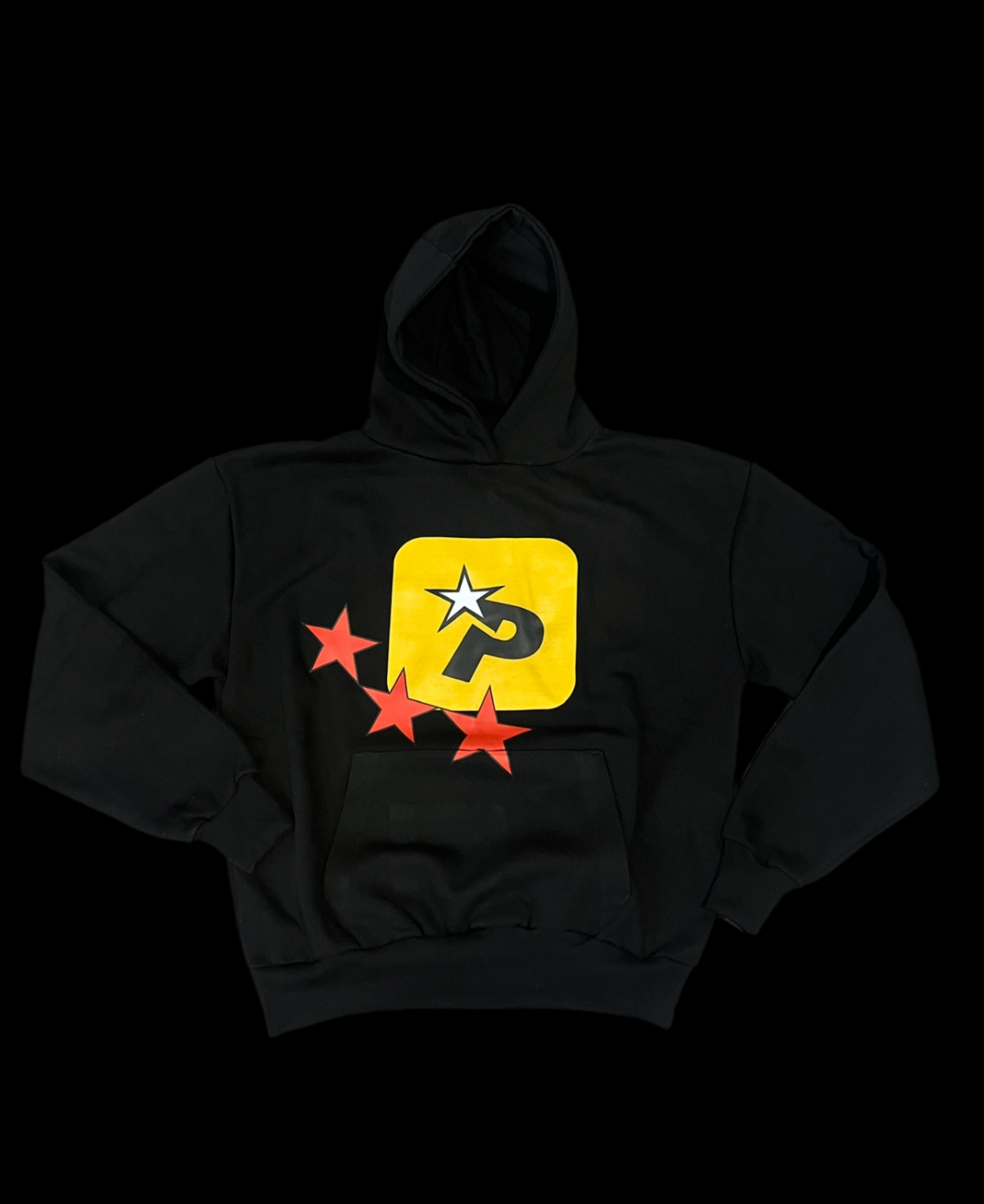 Hoodie P-Star Black background black - Peur De Dormir